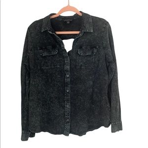 Rock & Republic Acid Wash Button Up